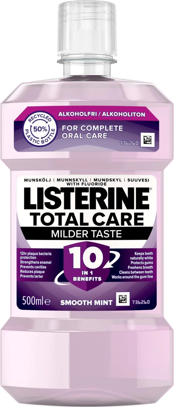 Listerine Total Care Milder Taste Munskölj 500 ml Listerine