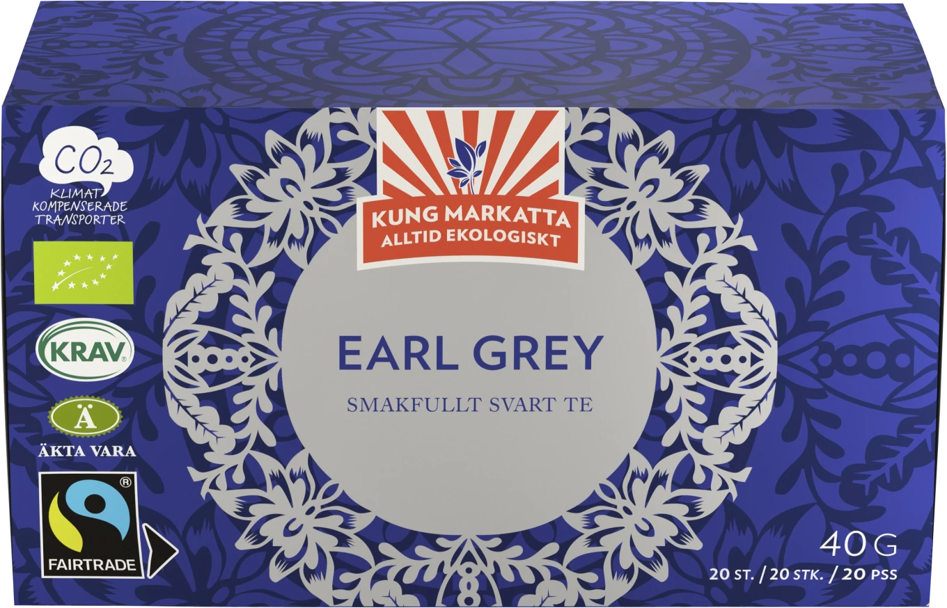 Kung Markatta Te Earl Grey Krav FT 20 påsar Kung Markatta