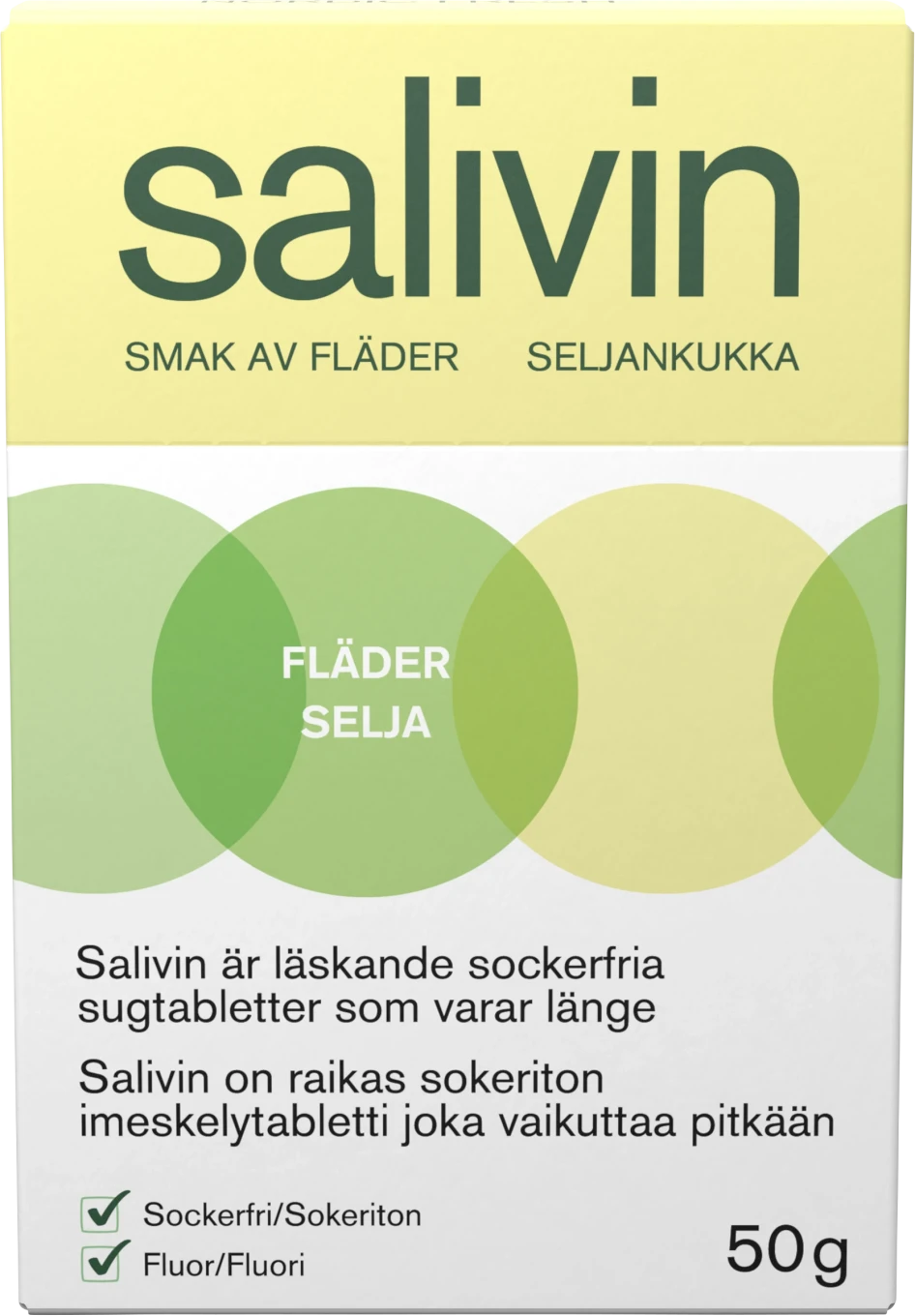 Salivin Nordic Fresh Sugtablett vid muntorrhet 50 g Salivin