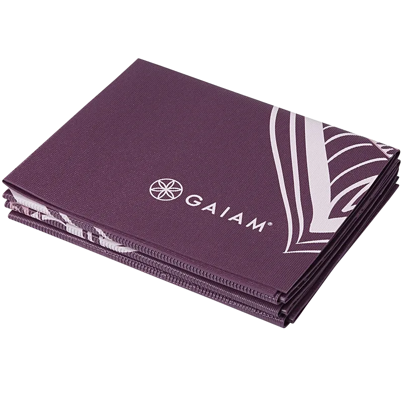 Gaiam Foldable Cranberry Point Yoga Mat 2 mm Gaiam