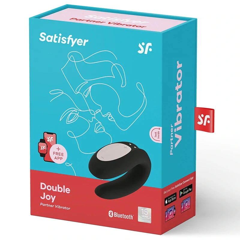 Satisfyer Double Joy Black Parleksak Satisfyer