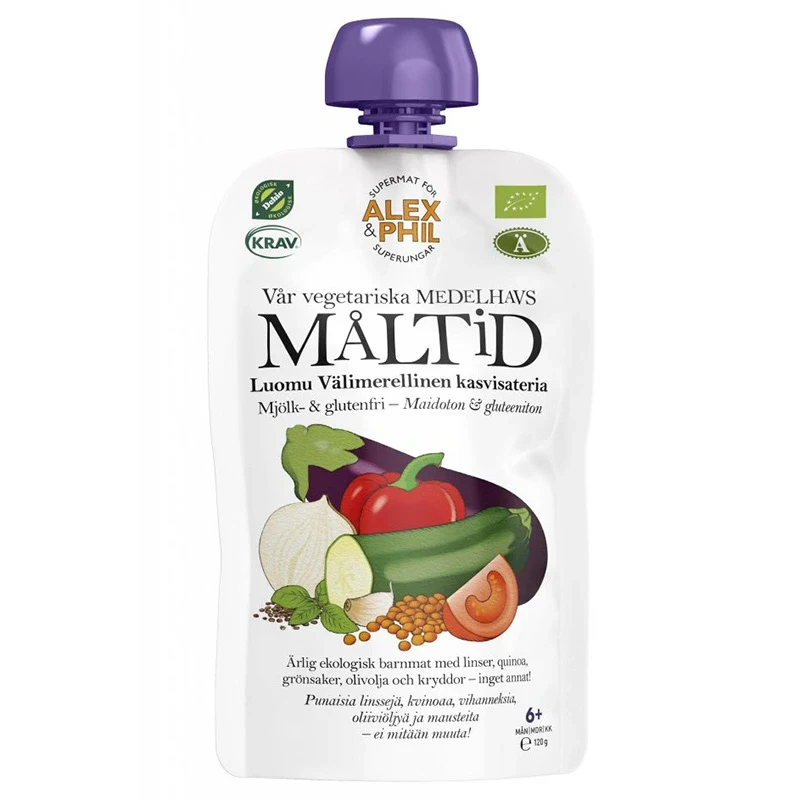 Alex & Phil Vår Vegetariska Medelhavsmåltid 120 g Alex & Phil