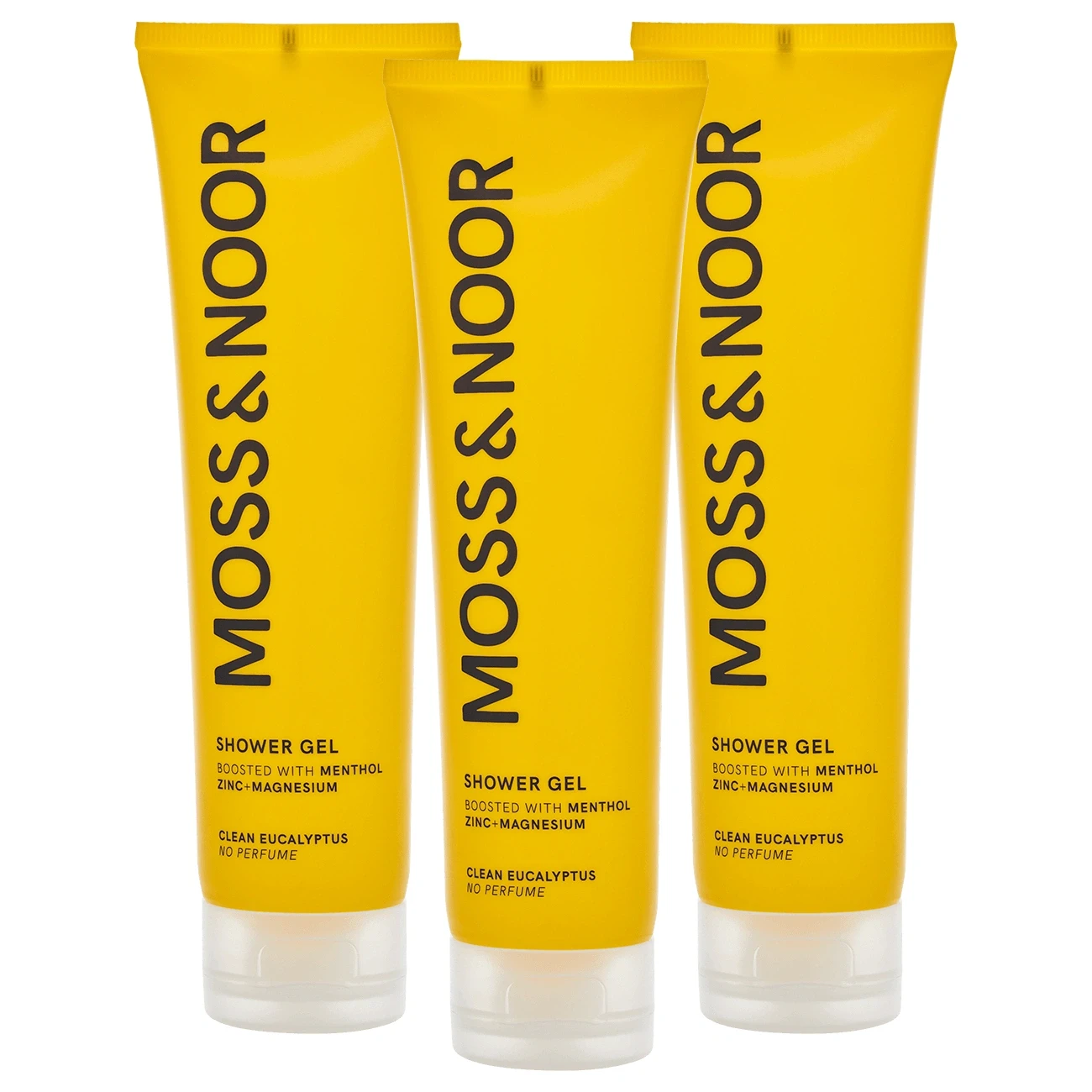Moss & Noor After Workout Shower Gel Clean Eucalyptus 3-pack Moss & noor