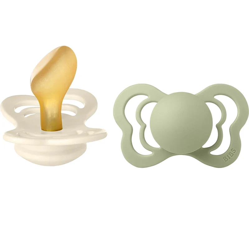 BIBS Couture Latex Ivory/Sage 2-pack Size 2 Bibs