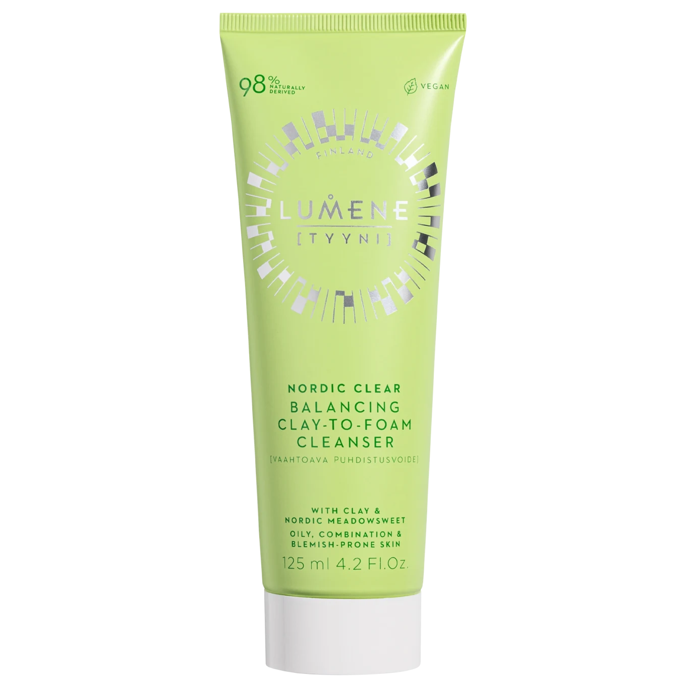 Lumene Nordic Clear Balancing Clay-to-Foam Cleanser 125 ml Lumene