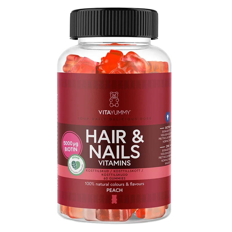 VitaYummy Hair & Nails Peach 60 st VitaYummy