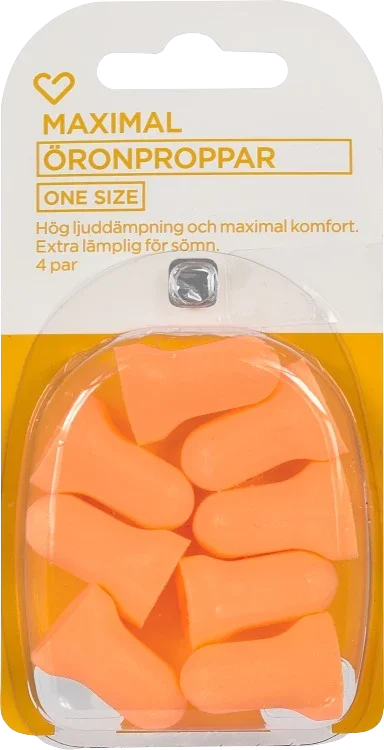 Hjärtats öronproppar maximal 4 par Hjärtats