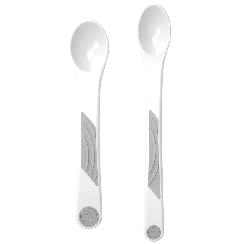 Twistshake 2 x Matsked 6 mån+ Vit Twistshake