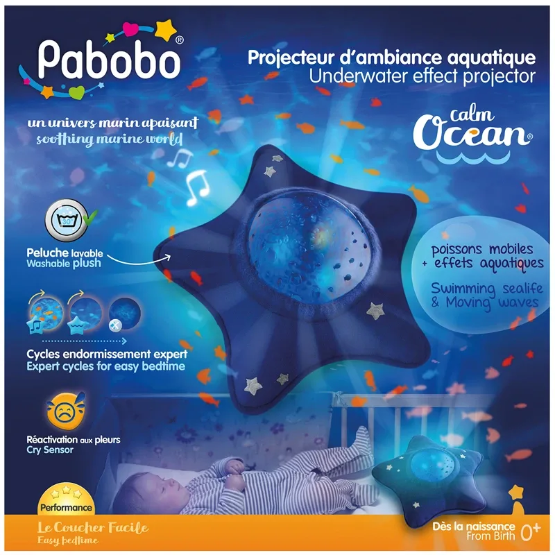 Pabobo Dynamisk Nattlampa Lugnt Hav Pabobo