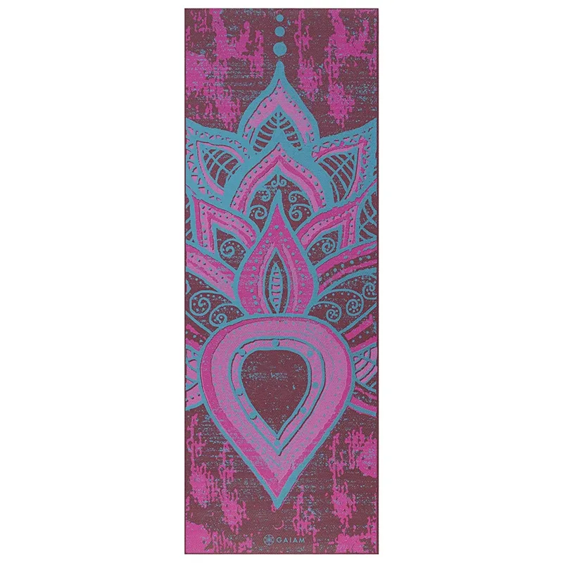 Gaiam Yoga Mat 6 mm Reversible Be Free Gaiam
