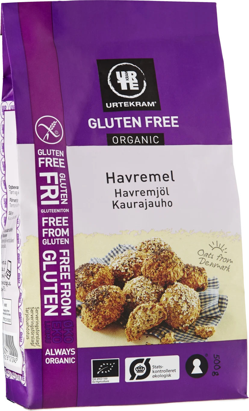 Urtekram glutenfri HAVREMJÖL Eko 500 g Urtekram
