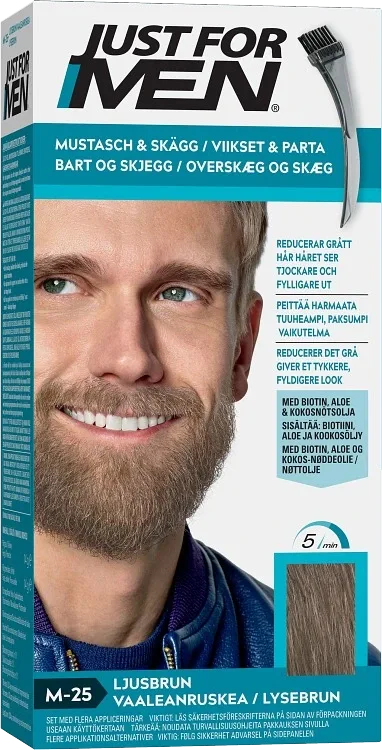 Just For Men Mustache & Beard Skäggfärg Light Brown Just For Men