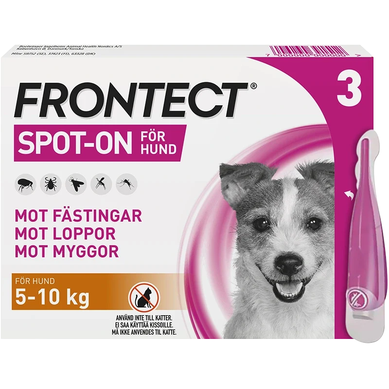 Frontect 5-10 kg Spot-on, lösning Spot-on applikator, 3st (3x1ml) Frontline