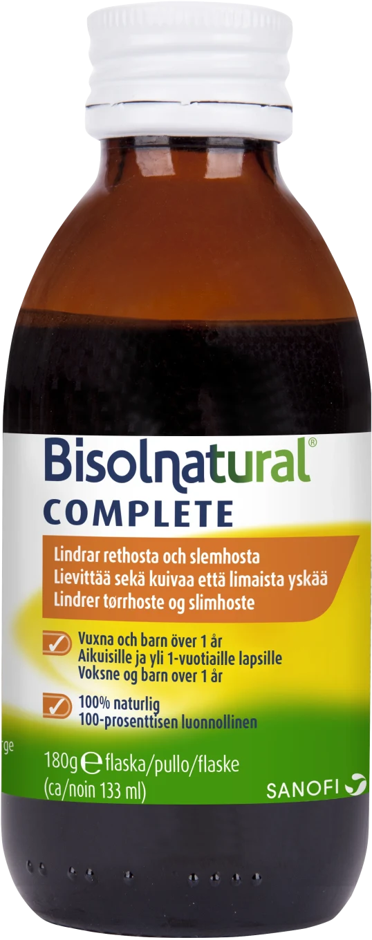 Bisolnatural Complete Hostsirap 133 ml Bisolvon