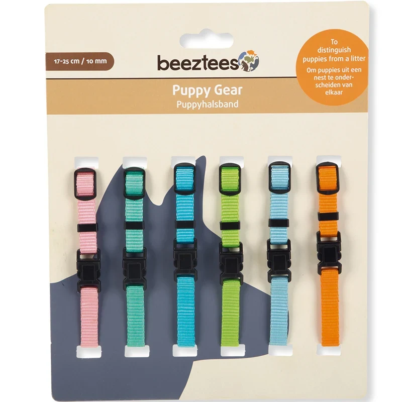 Gibbon Halsband Valp Mixade Färger 17-25 cm 6-pack Gibbon