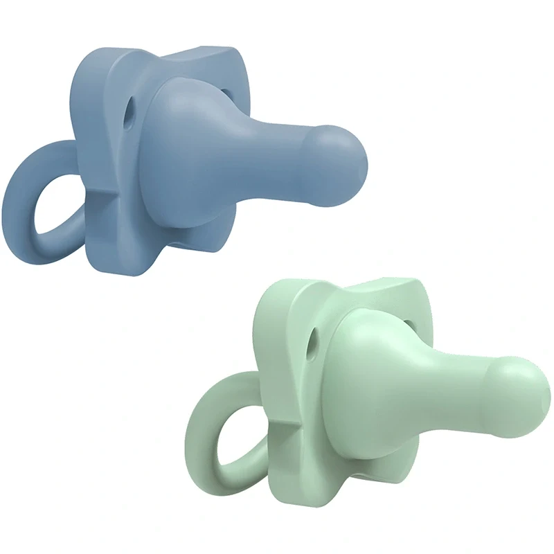 Dr. Brown's HappyPaci Silicone Soother 0-6m Blå/Grön 2-pack Dr Browns