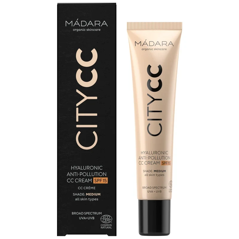 Mádara CITY CC Hyaluronic Anti-Pollution CC Cream SPF 15, 40 ml Medium Mádara