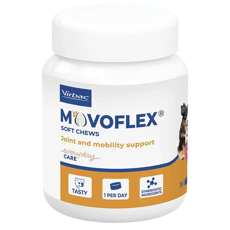 Virbac Movoflex L kompletteringsfoder för hundens rörelseapparat 30 tuggbitar Virbac