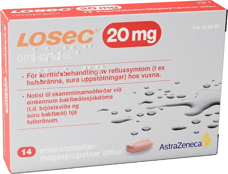 Losec enterotablett 20 mg 14 st Losec