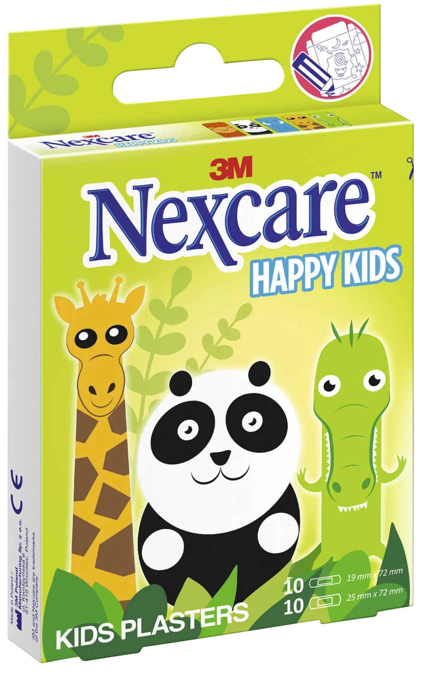 Nexcare Happy Kids Plåster 20 st Djur Nexcare