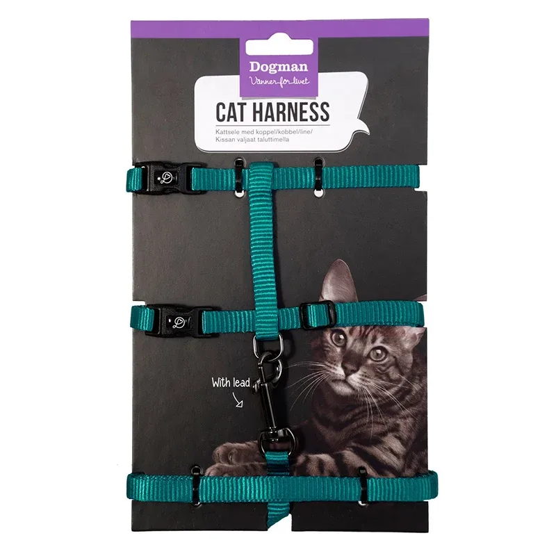 Dogman Kattsele-set Findus Turkos Dogman