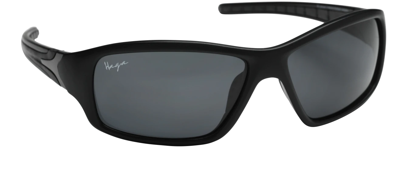 Haga Eyewear Solglasögon Polarized Granada Matt Black Rubber 1par Haga Optik