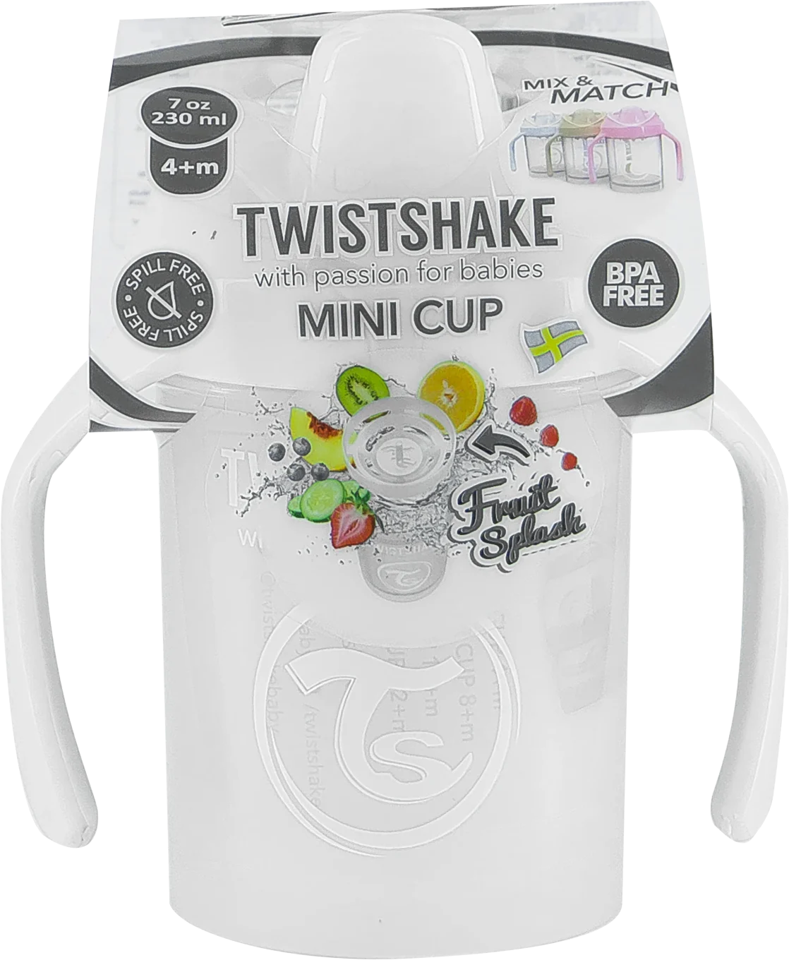 Twistshake Mini Cup 4+ mån 230 ml Vit Twistshake