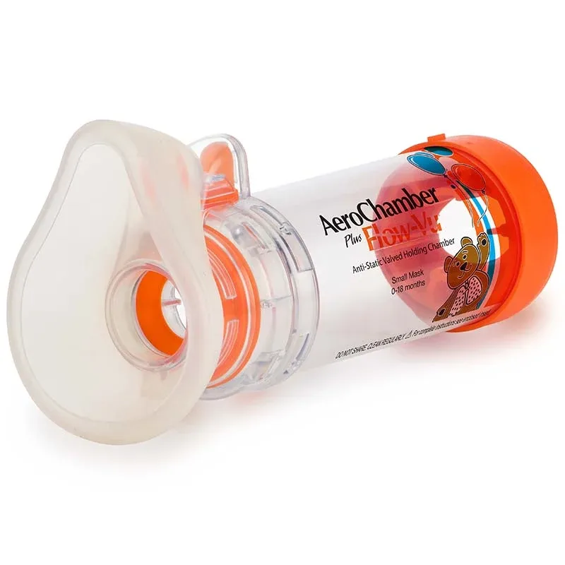 AeroChamber Plus Flow-Vu liten  0-18 månader (orange) 1styck AeroChamber