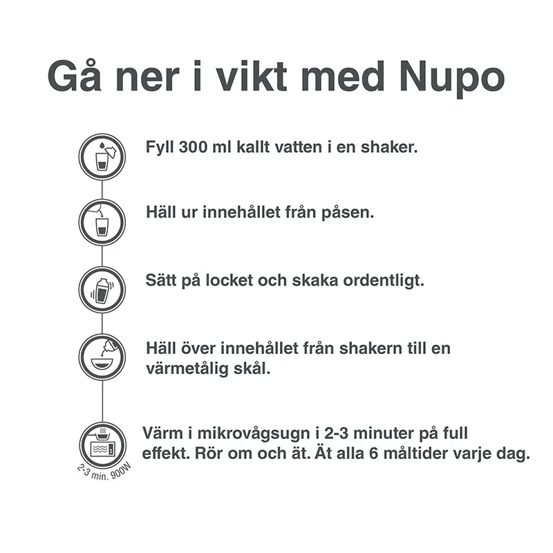 Nupo Diet Soup Vegetable 12 portioner Nupo