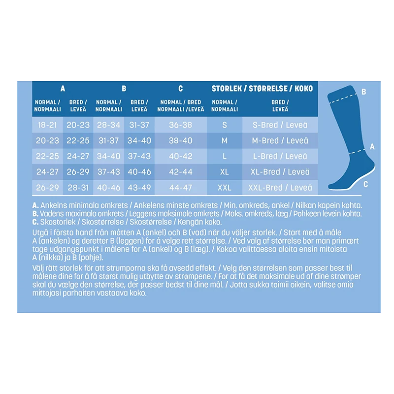 Mabs Cotton Knee Black 1 par XL Mabs