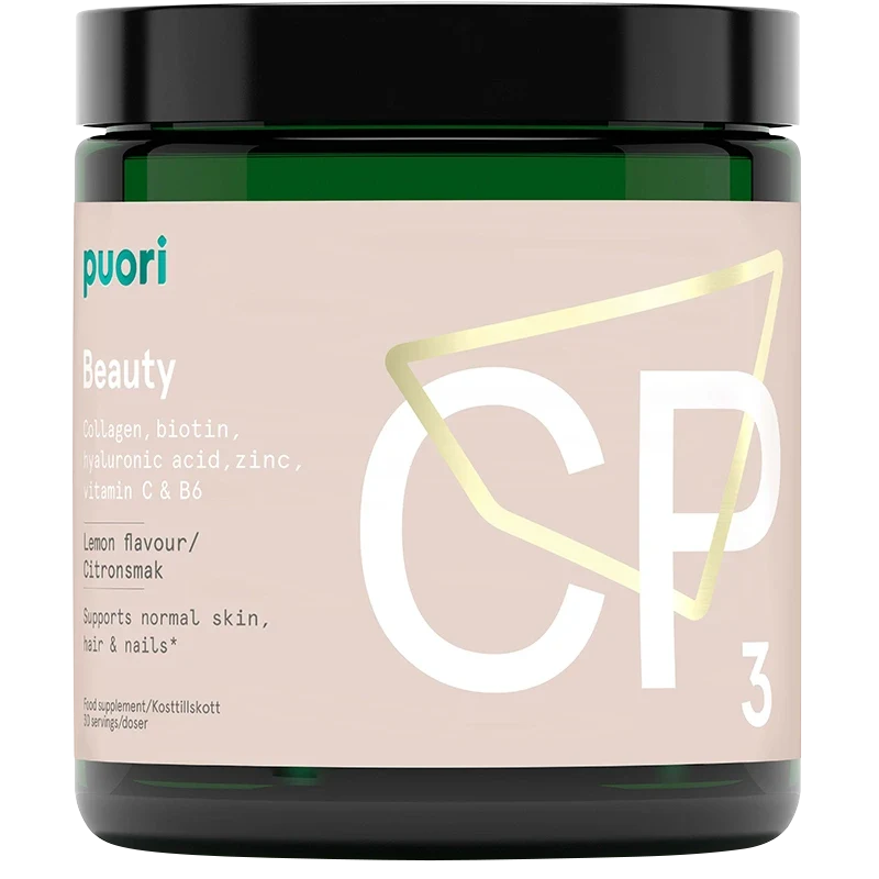Puori CP3 Kollagen med vitaminer och mineraler Citron 185,2 g Puori