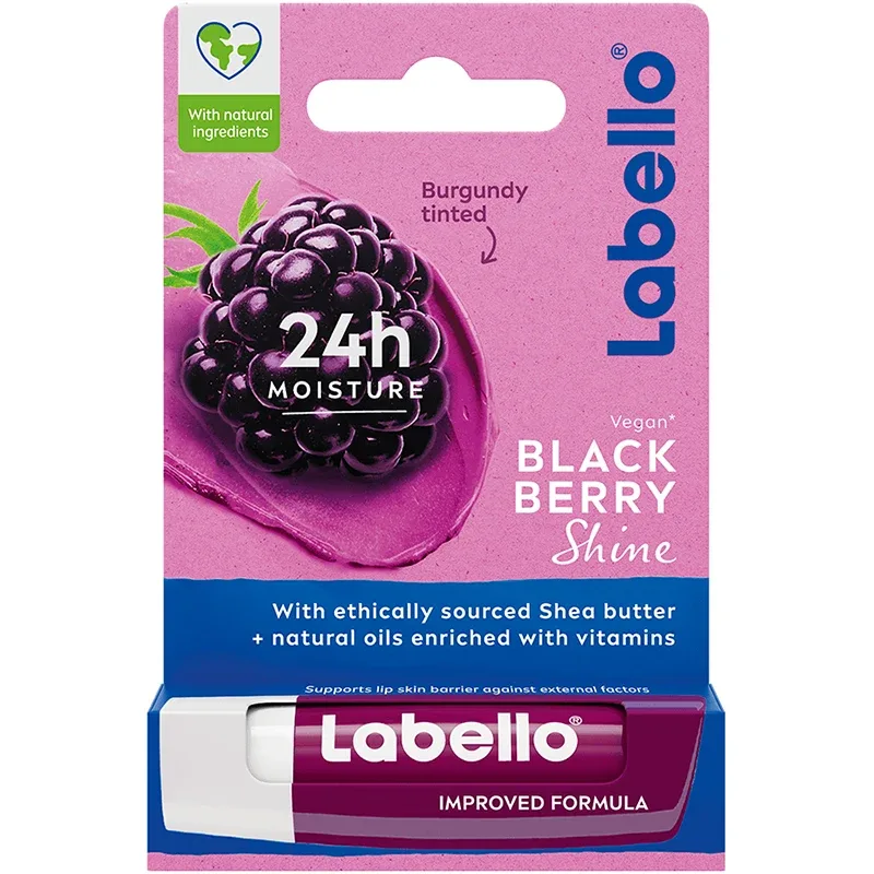 Labello Blackberry Shine Lip Balm 1p Labello