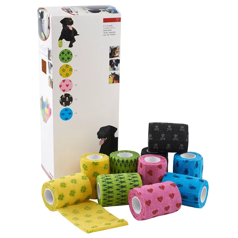 Kruuse Fun-Flex Lättviktsbandage 7,5 cm 1 rulle Blandade färger Kruuse