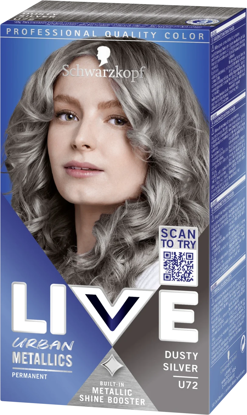 Schwarzkopf Live Intense Color Hårfärg U72 Dusty Silver Schwarzkopf
