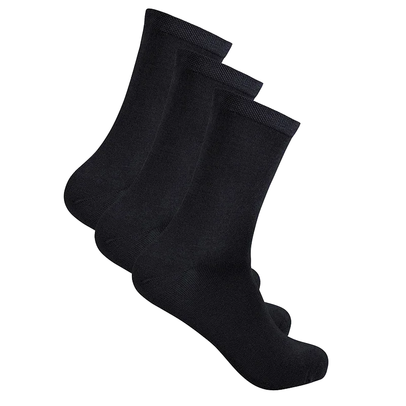 Life Wear Bambustrumpa med Komfortresår 3-pack Svart 37-39 Life Wear