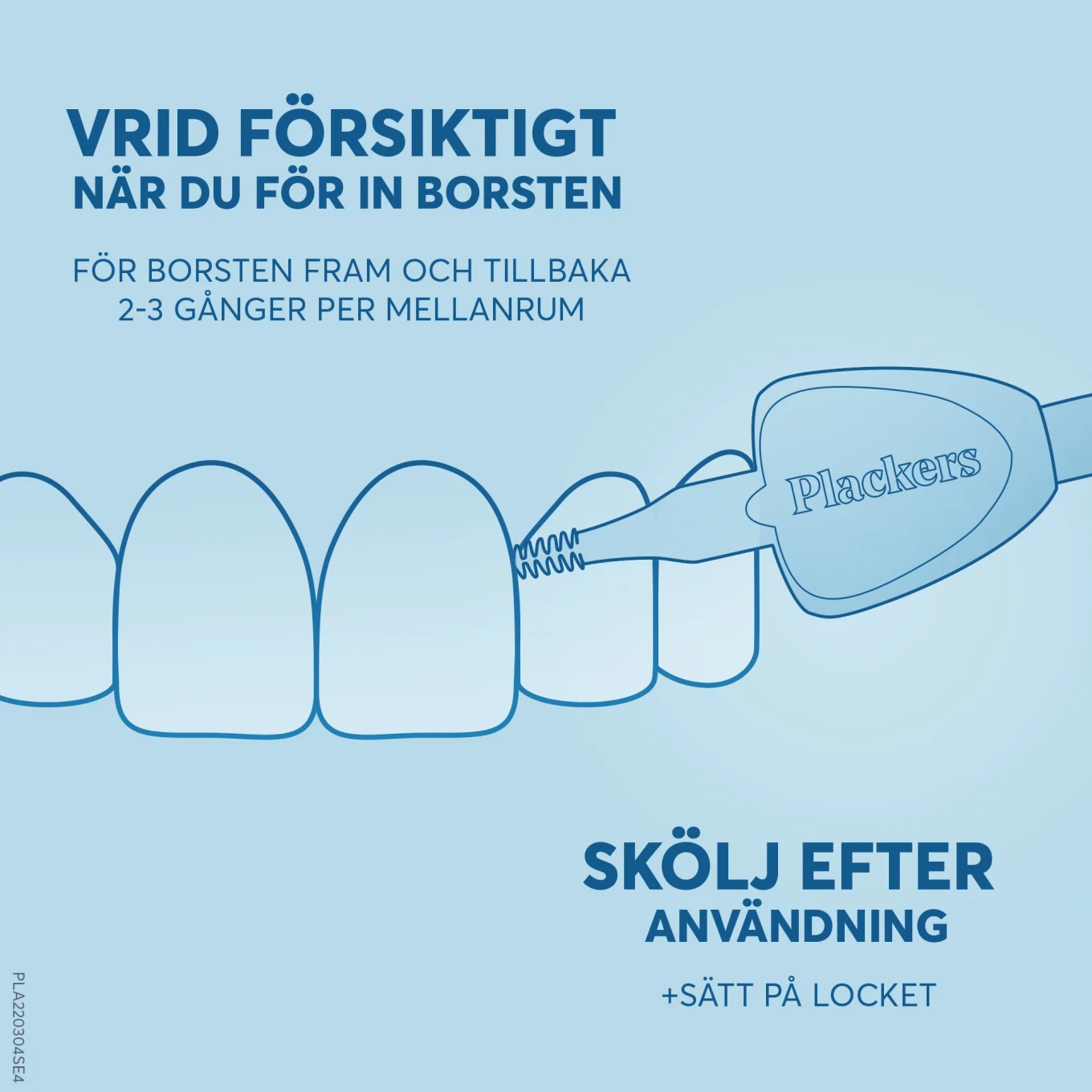 Plackers Gentle Brush 0,5 mm 6st Plackers