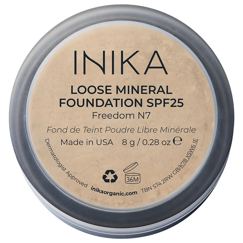 INIKA Loose Mineral Foundation SPF 25, 8 g Freedom Inika Organic