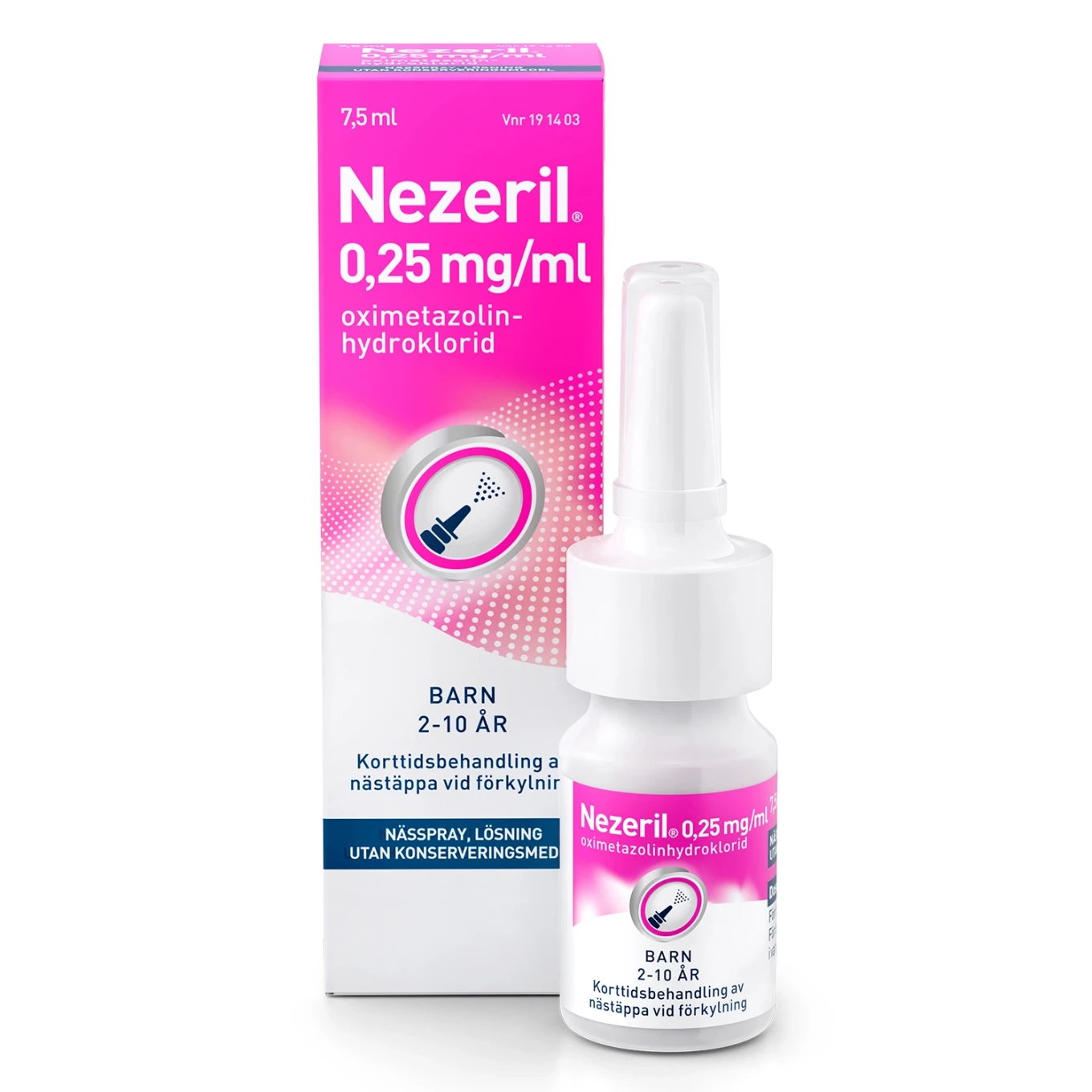 Nezeril nässpray 0,25 mg/ml 7,5 ml Nezeril