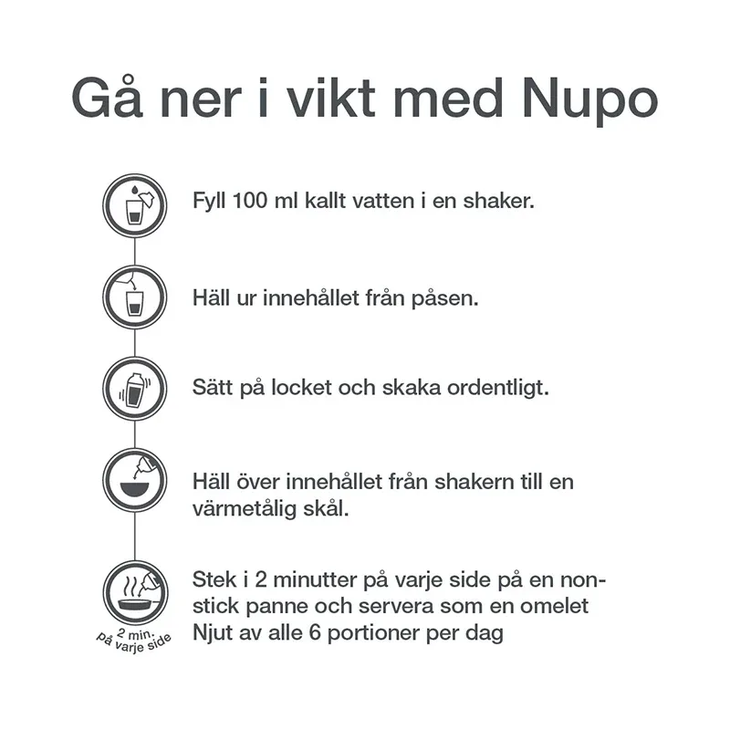 Nupo Diet Meal Egg Omelette 10 portioner Nupo