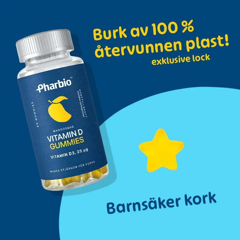 Pharbio D-Vitamin Gummies 60 st Pharbio