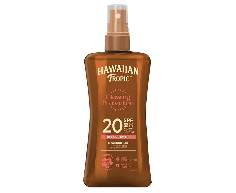 Hawaiian Tropic Glowing Protection Dry Oil Spray SPF 20, 200 ml Hawaiian Tropic