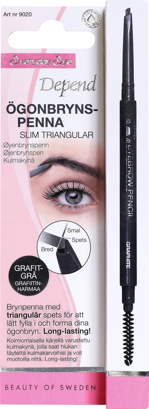 Depend Ögonbrynspenna Slim Triangel Grafitgrå Depend