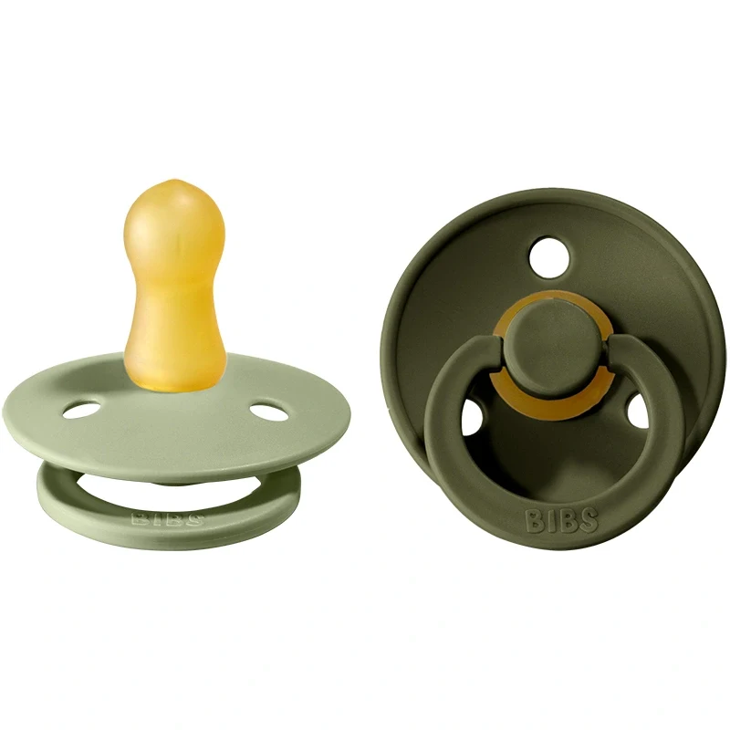 BIBS Napp Sage / Hunter Green 0-6 månader 2-pack Bibs