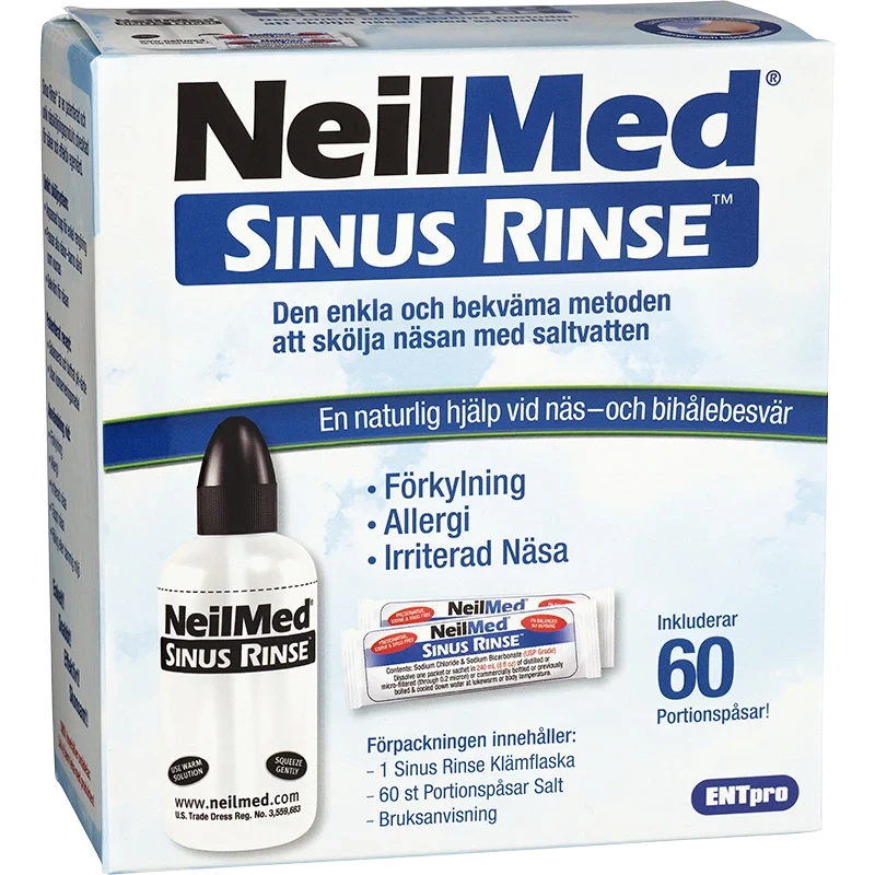 NeilMed Sinus Rinse Nässköljare med 60 saltpåsar NeilMed