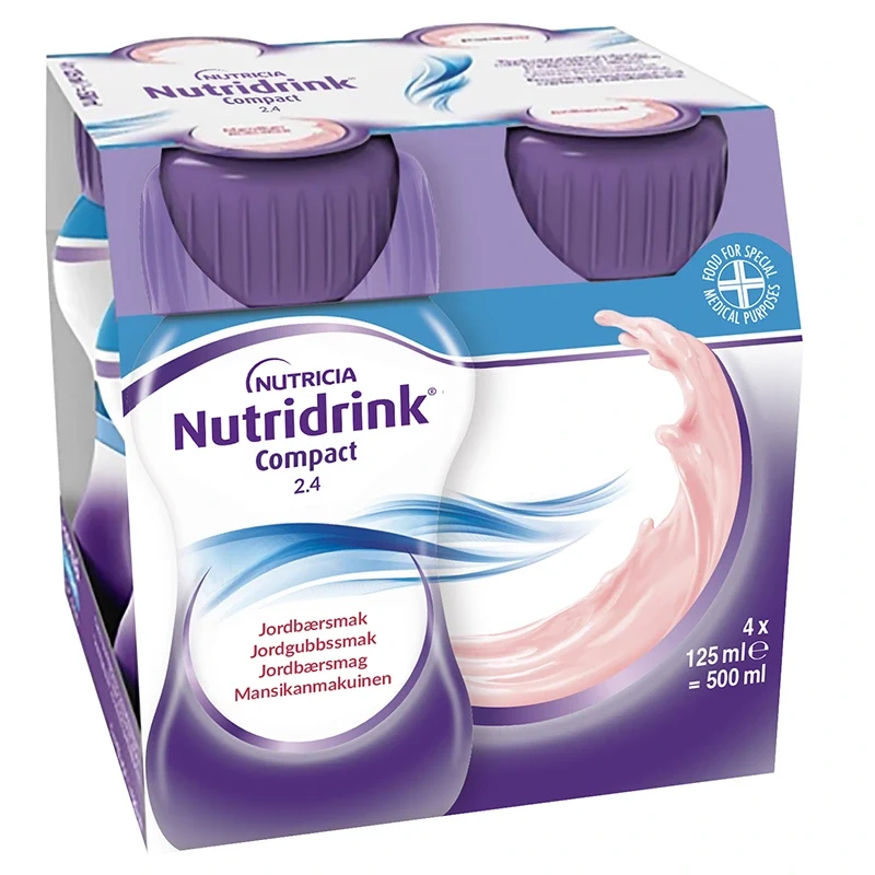 Nutridrink Compact Jordgubb 4x125 ml Nutridrink