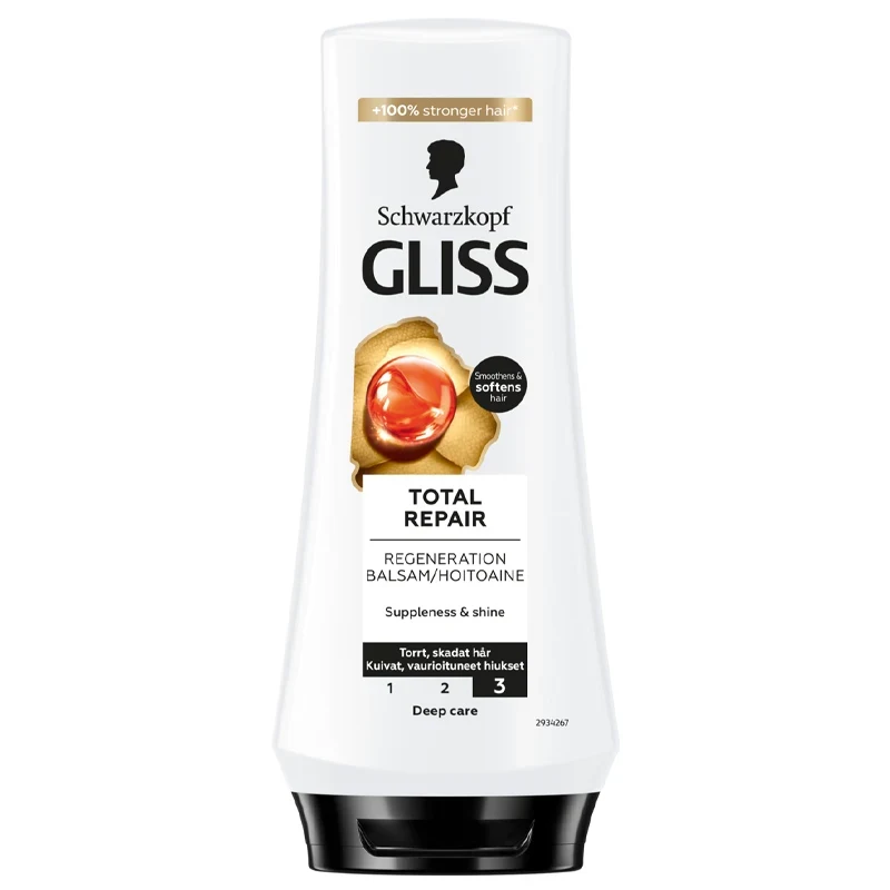 Schwarzkopf Gliss Total Repair Regeneration Conditioner for Dry Hair & Damaged Hair 200 ml Schwarzkopf