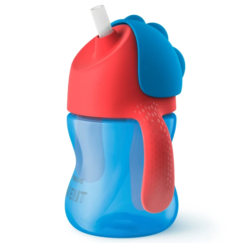 Philips Avent Sugrörsmugg Bendy 200 ml 9 mån+ Blå/Röd Philips Avent