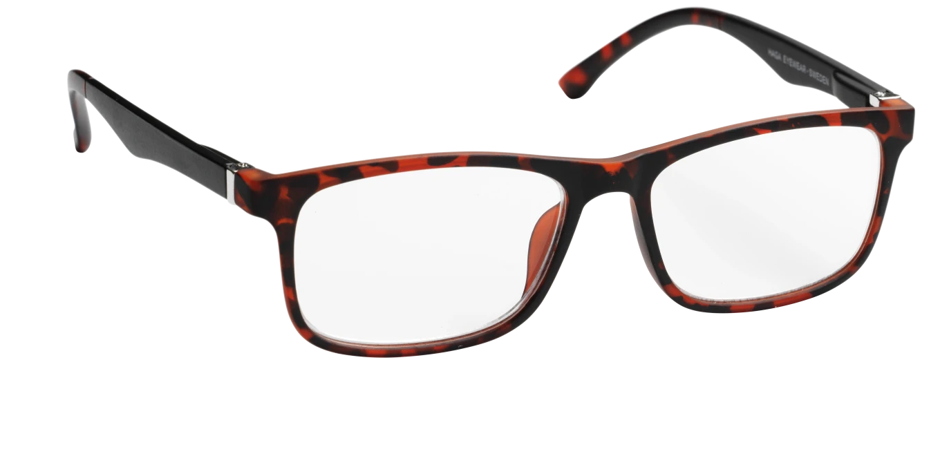 Lix Läsglasögon Stockholm Matt Havana Black +2,5 Haga Optik