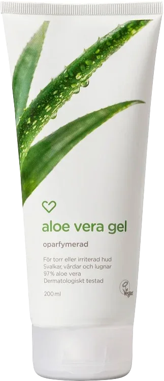 Hjärtats Aloe Vera gel Oparfymerad 200 ml Hjärtats