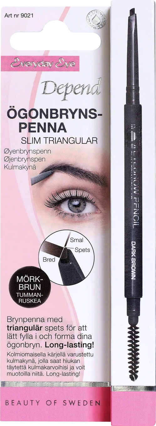 Depend Ögonbrynspenna Slim Triangel Mörkbrun Depend